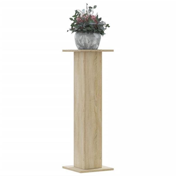 ARDEBO.de - Pflanzenständer 2 Stk. Sonoma-Eiche 30x30x95 cm Holzwerkstoff