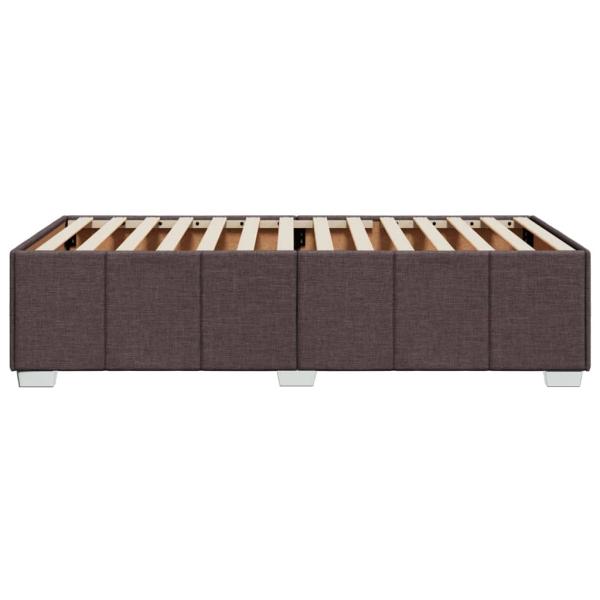 Bettgestell ohne Matratze Dunkelbraun 80x200 cm Stoff