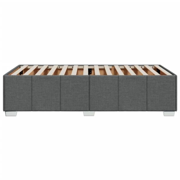 Bettgestell ohne Matratze Dunkelgrau 90x190 cm Stoff