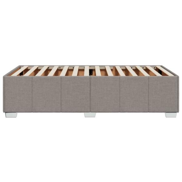 Bettgestell Taupe 90x190 cm Stoff