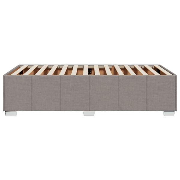 Bettgestell ohne Matratze Taupe 100x200 cm Stoff