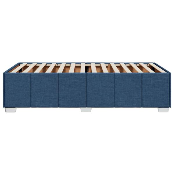 Bettgestell Blau 100x200 cm Stoff