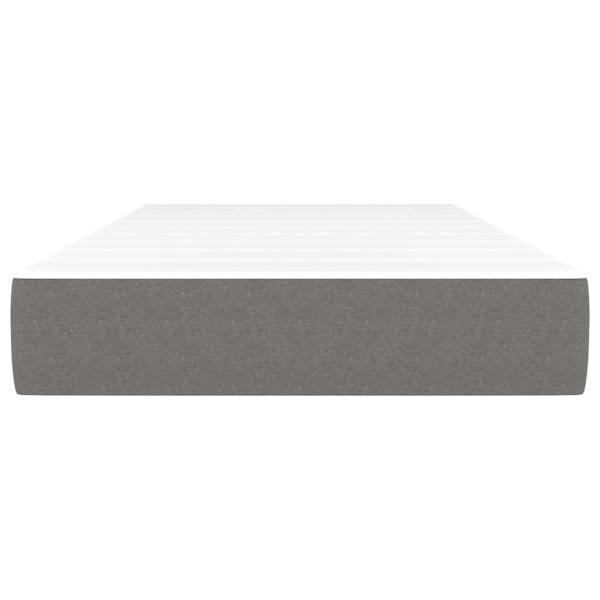 Taschenfederkernmatratze für Kinder Dunkelgrau 80x160 cm Stoff