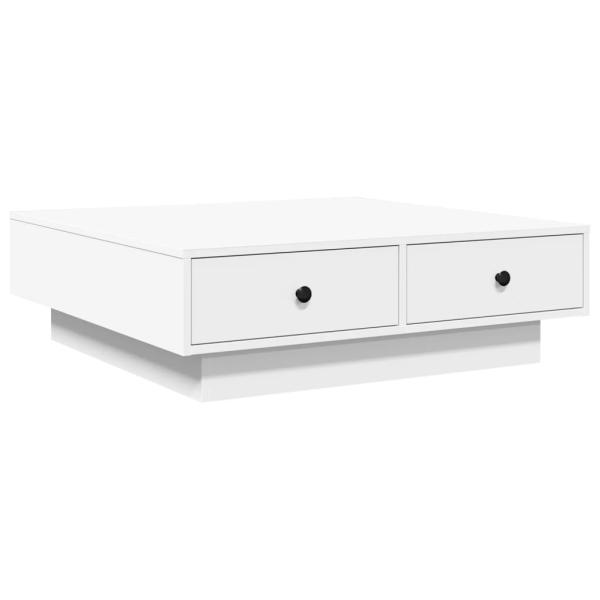 Couchtisch Weiß 90x90x28 cm Holzwerkstoff