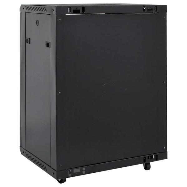 15U Netzwerkschrank 19" IP20 Schwarz 53x40x80 cm