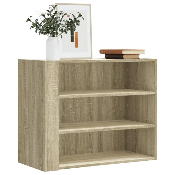 ARDEBO.de - Wandregal Sonoma-Eiche 75x35x60 cm Holzwerkstoff