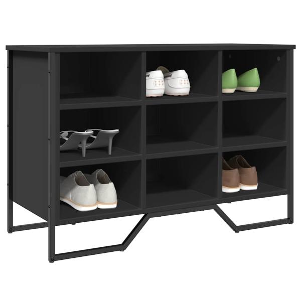 ARDEBO.de - Schuhregal Schwarz 90x38x61,5 cm Holzwerkstoff