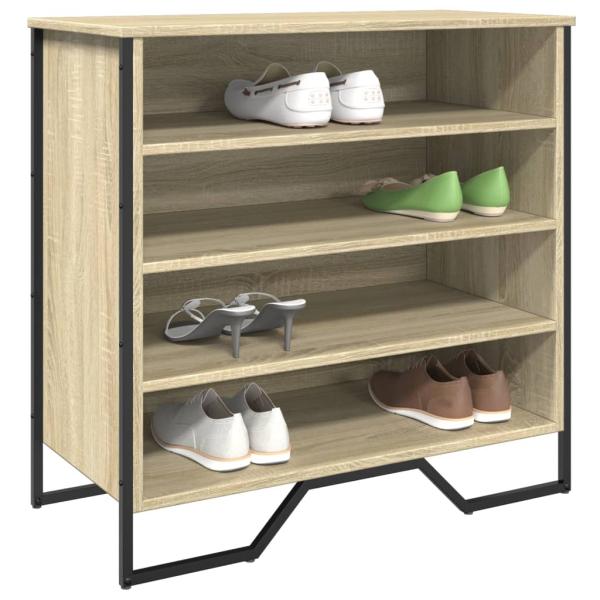 ARDEBO.de - Schuhregal Sonoma-Eiche 80x38x78 cm Holzwerkstoff