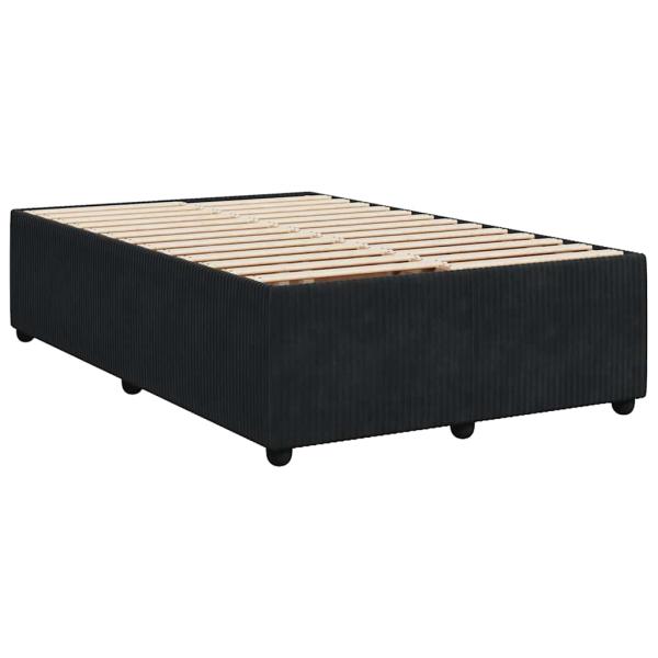 ARDEBO.de - Boxspringbett mit Matratze Schwarz 120x200 cm Samt