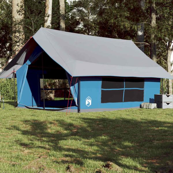 ARDEBO.de - Campingzelt 5 Personen Blau Wasserdicht