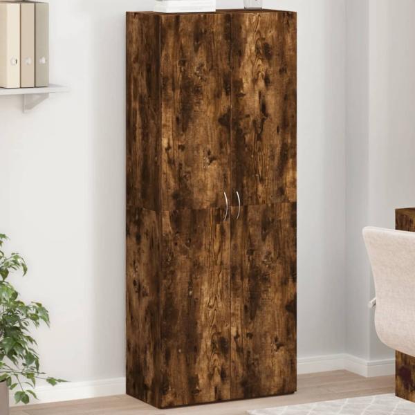 ARDEBO.de - Aktenschrank Räuchereiche 60x32x153 cm Holzwerkstoff