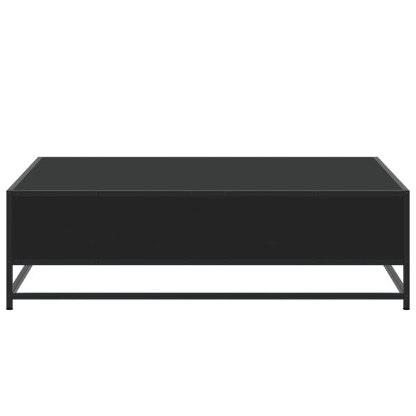 Couchtisch Schwarz 100x100x30 cm Holzwerkstoff und Metall