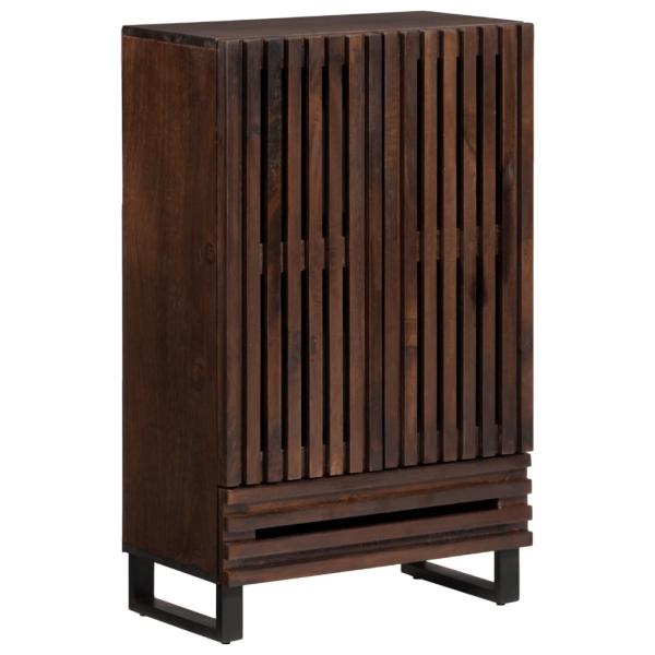 ARDEBO.de - Highboard Braun 60x34x100 cm Massivholz Mango