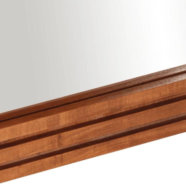 Badspiegel 50x70 cm Massivholz Akazie und Glas