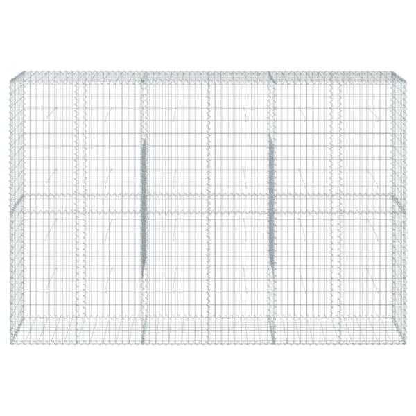 Gabione mit Deckel 300x50x200 cm Verzinktes Eisen