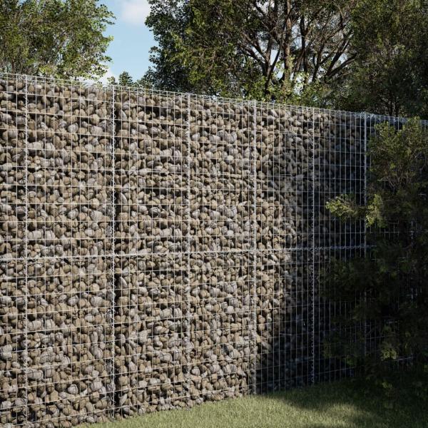 ARDEBO.de - Gabione mit Deckel 100x100x200 cm Verzinktes Eisen