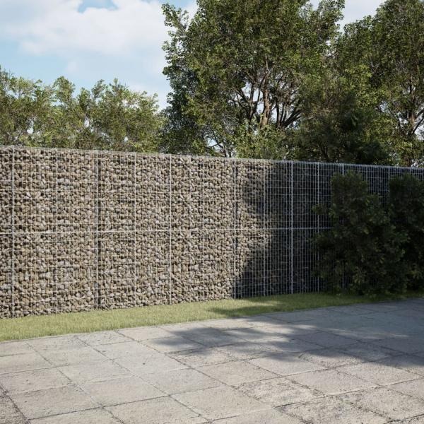 ARDEBO.de - Gabione mit Deckel 750x100x200 cm Verzinktes Eisen