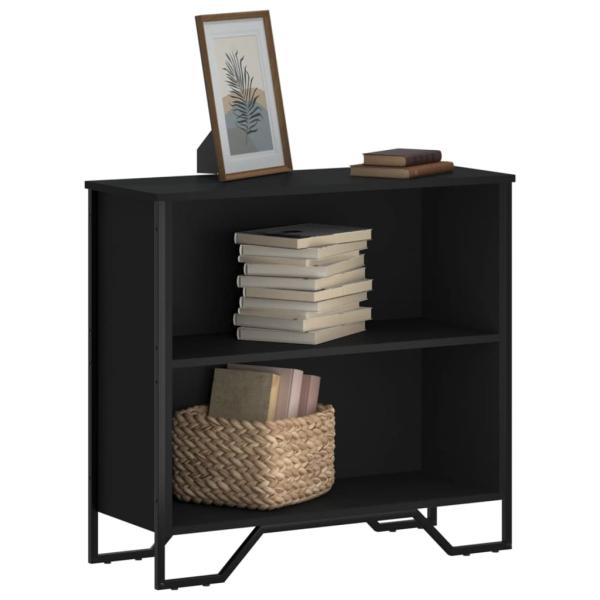 ARDEBO.de - Bücherregal Schwarz 80x31x74,5 cm Holzwerkstoff