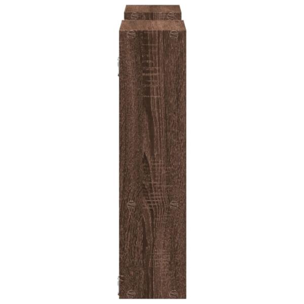 Wandregal Braun Eichen-Optik 99x15x60 cm Holzwerkstoff