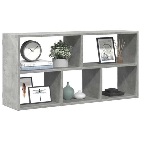 ARDEBO.de - Wandregal Betongrau 100x25x50 cm Holzwerkstoff