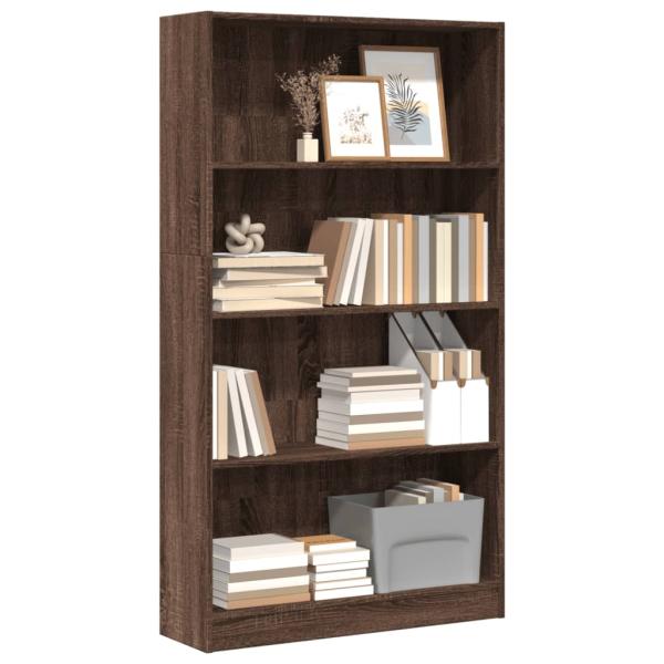 ARDEBO.de - Bücherregal Braun Eichen-Optik 80x24x143 cm Holzwerkstoff