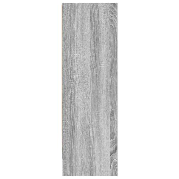 Bücherregal Grau Sonoma 80x24x76cm Holzwerkstoff