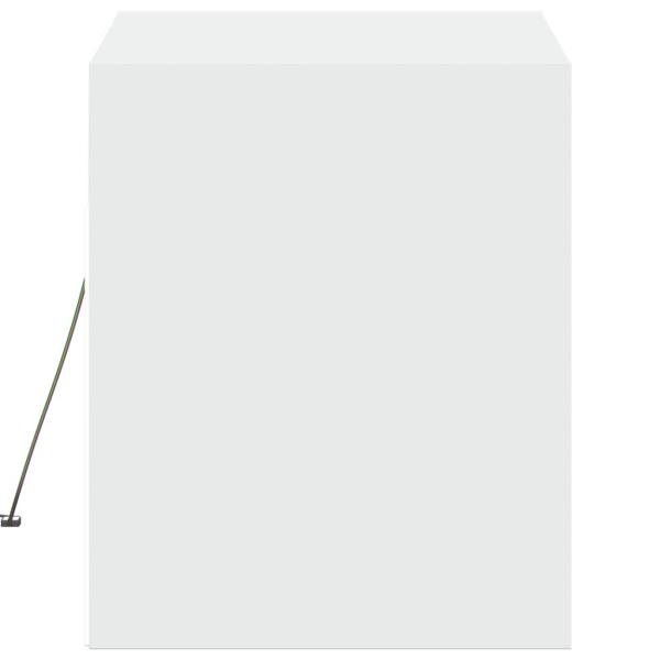 TV-Wandschrank mit LED-Beleuchtung Weiß 80x31x38 cm