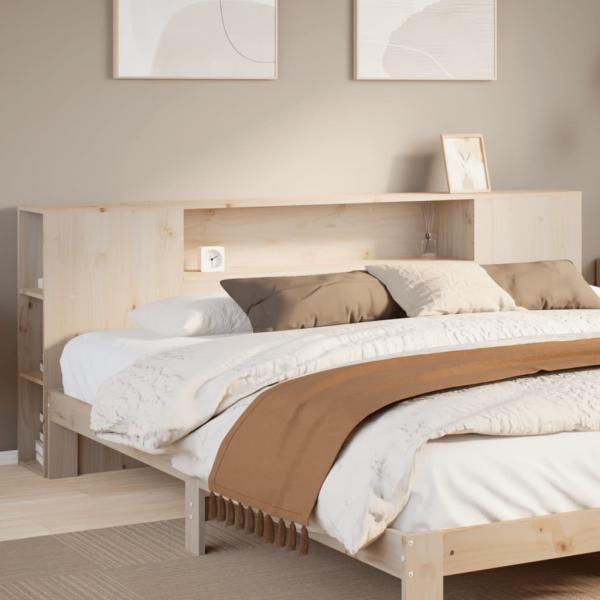 ARDEBO.de - Kopfteil mit Stauraum 180 cm Massivholz Kiefer