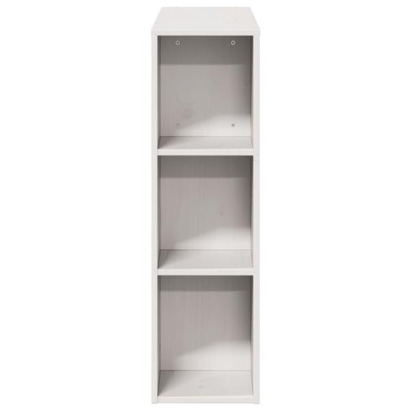 Kopfteil mit Stauraum Weiß 100 cm Massivholz Kiefer