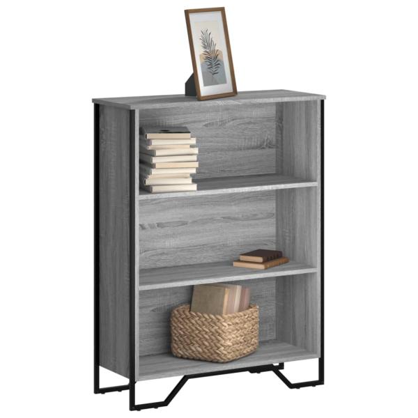 ARDEBO.de - Bücherregal Grau Sonoma 80x31x106 cm Holzwerkstoff