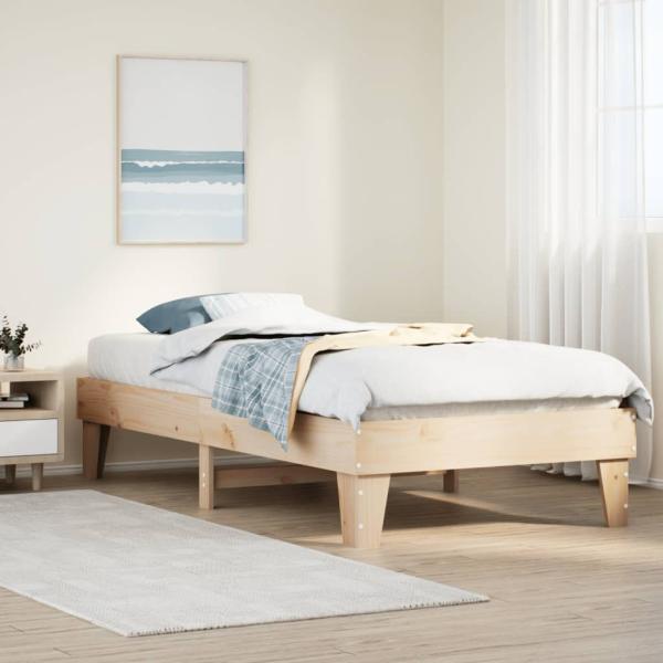 ARDEBO.de - Massivholzbett ohne Matratze 75x190 cm Kiefernholz