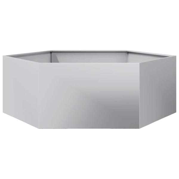 Pflanzkübel Sechseckig 138x120x45 Verzinkter Stahl