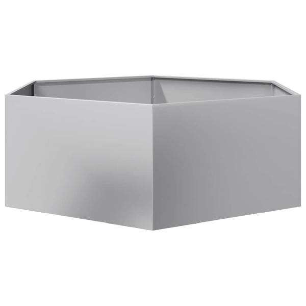 Pflanzkübel Sechseckig 138x120x45 Verzinkter Stahl