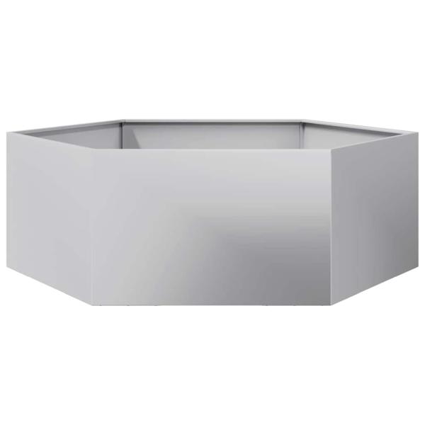 Pflanzkübel Sechseckig 138x120x45 Verzinkter Stahl