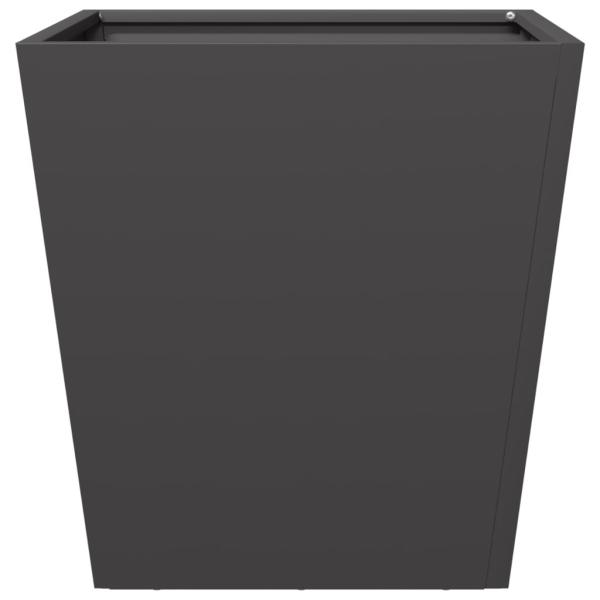 Pflanzkübel Schwarz 40x40x40 cm Stahl