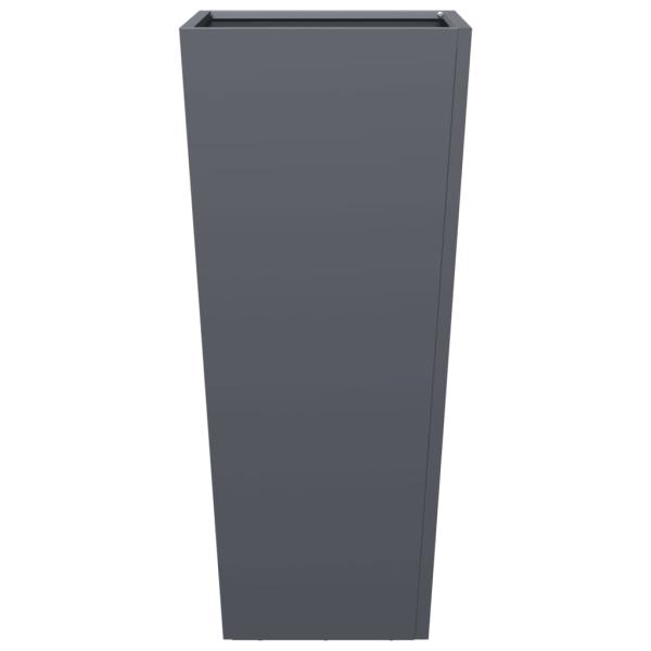 Pflanzkübel Anthrazit 35x35x75 cm Stahl
