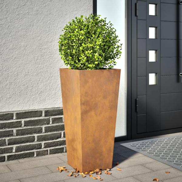 ARDEBO.de - Pflanzkübel 35x35x75 cm Cortenstahl