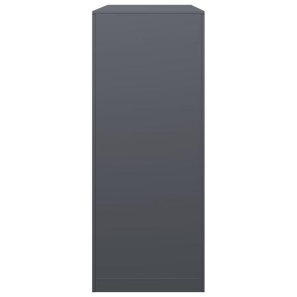 Brennholzregal Anthrazit 100x40x100 cm Stahl