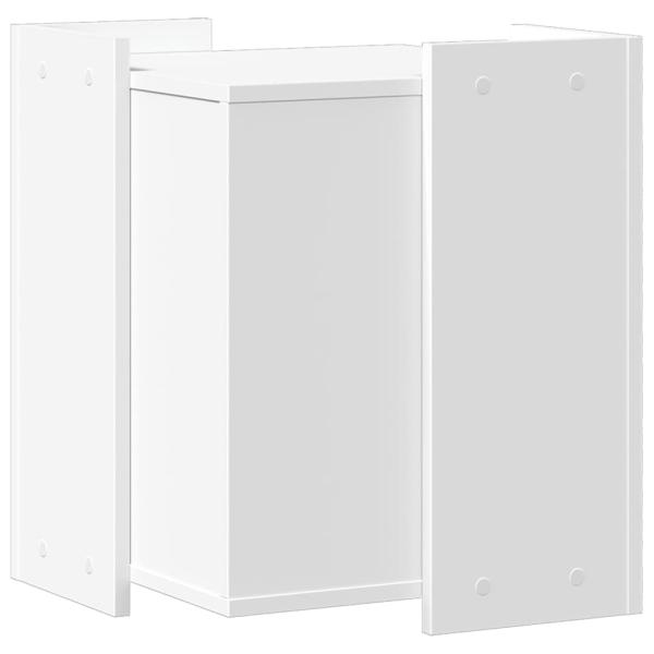 Katzenklo Weiß 42x42x51 cm Holzwerkstoff