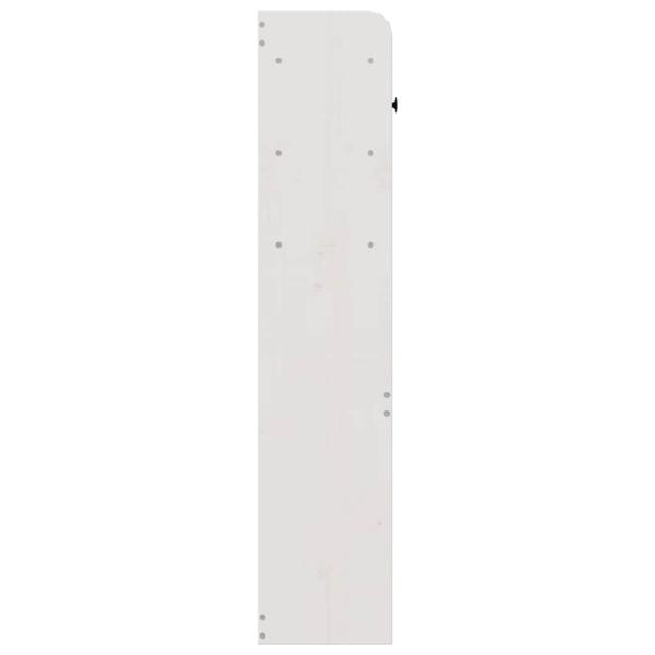 Kopfteil mit Stauraum Weiß 75 cm Massivholz Kiefer