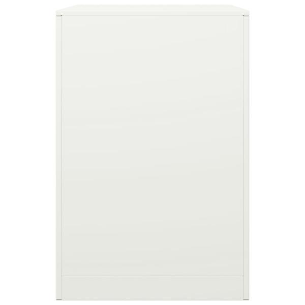 Brennholzregal Weiß 60x40x60 cm Stahl