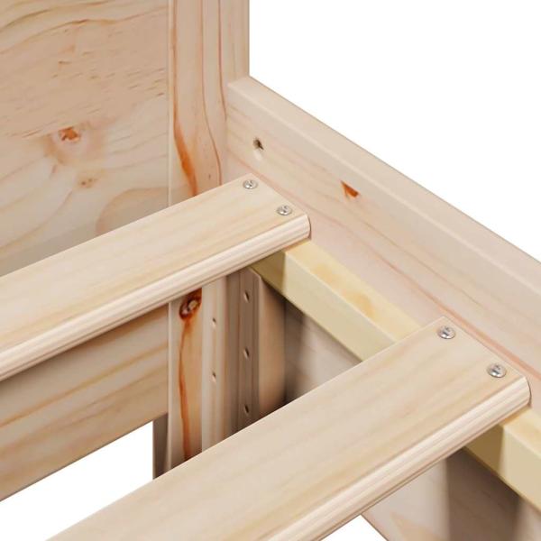 Massivholzbett ohne Matratze 80x200 cm Kiefernholz