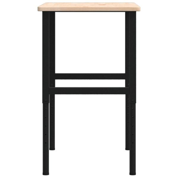 Werkbank 100x60x(71,5-98) cm Massivholz Eiche Rechteckig