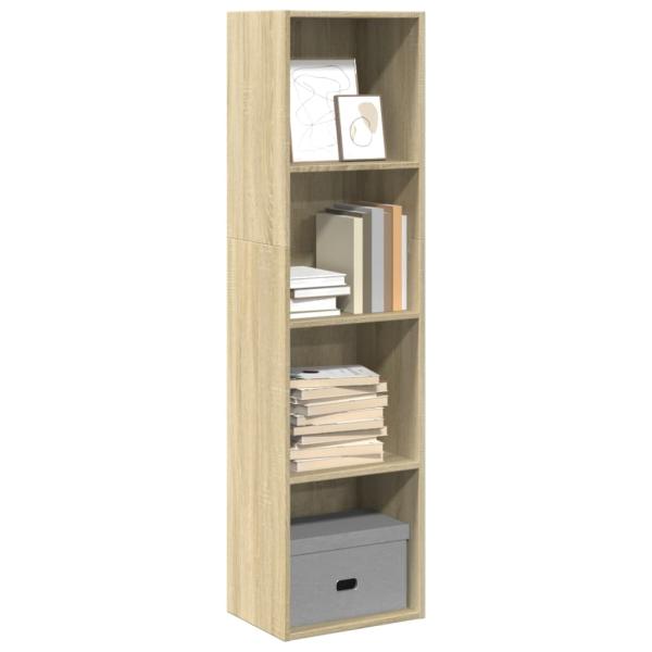 ARDEBO.de - Bücherregal Sonoma-Eiche 40x30x152 cm Holzwerkstoff