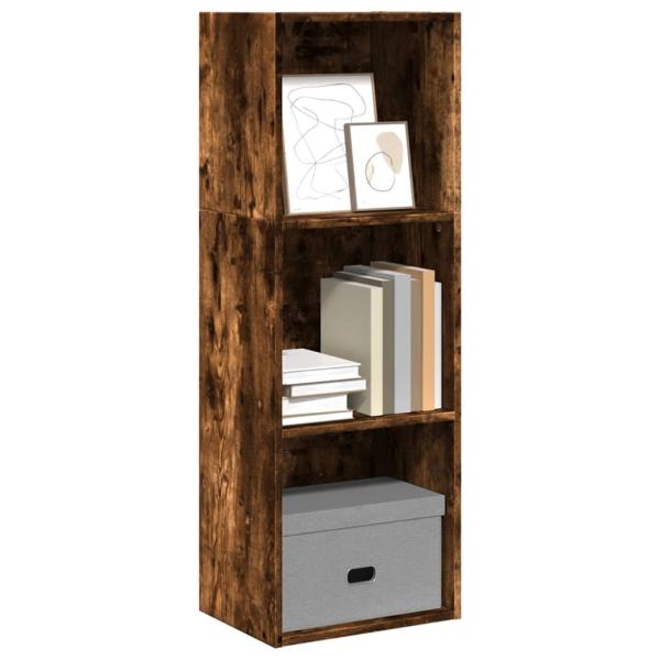 ARDEBO.de - Bücherregal Räuchereiche 40x30x114 cm Holzwerkstoff