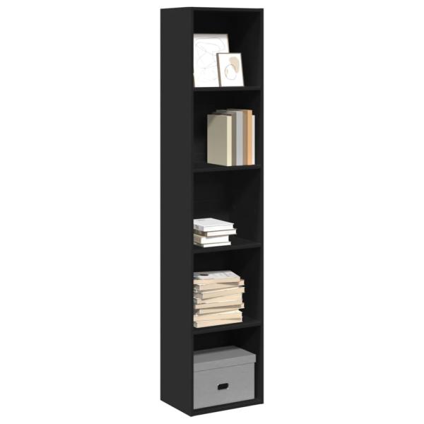 ARDEBO.de - Bücherregal Schwarz 40x30x189 cm Holzwerkstoff
