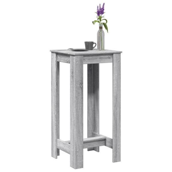 ARDEBO.de - Bartisch Grau Sonoma 51x50x103,5 cm Holzwerkstoff