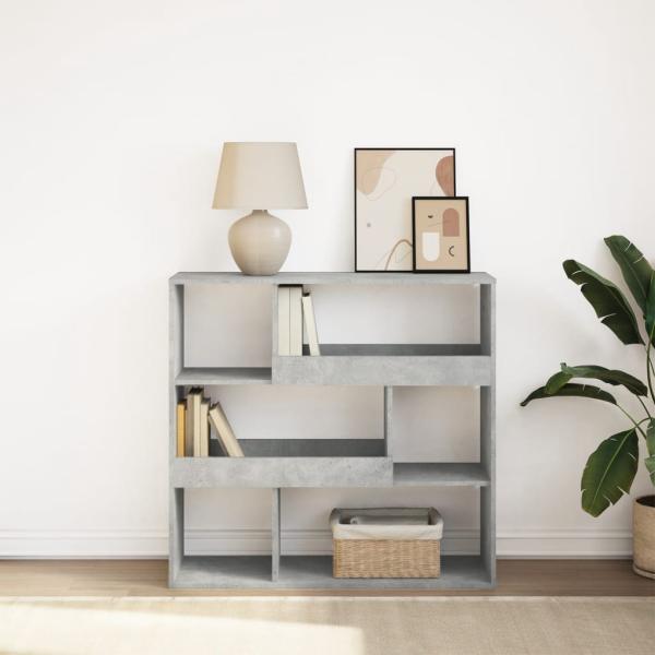 ARDEBO.de - Bücherregal/Raumteiler Betongrau 100x33x94,5 cm