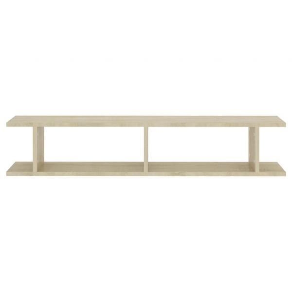 Wandregale 2 Stk. Sonoma-Eiche 105x18x20 cm Holzwerkstoff