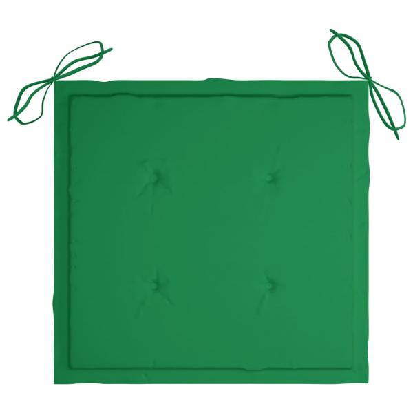 Gartenstuhl-Kissen 2 Stk. Grün 40x40x3 cm Oxford-Gewebe